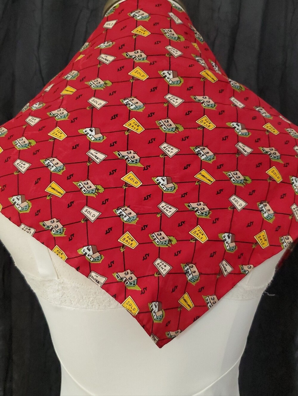 100% silk scarf Designer Lux NICOLE MILLER  Vintage Logo 20" SQUARE